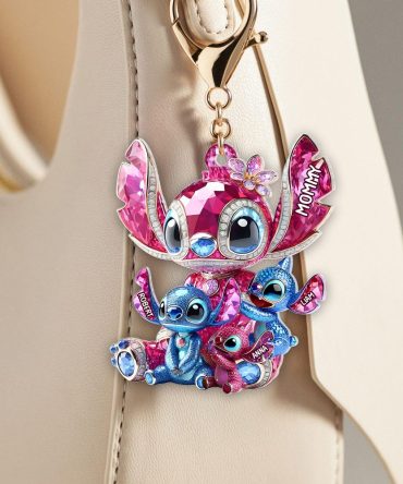 Sparkling Christmas Mom Keychain – Personalized Holiday Gifts For Mom 01Tgpu030425