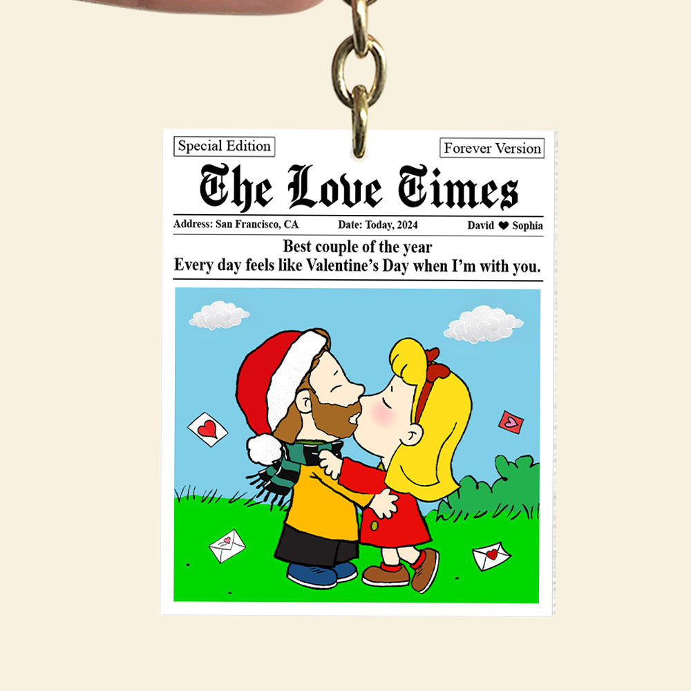 Personalized Gifts For Couple Keychain The Love Times 03Katn271124Hg - Image 4