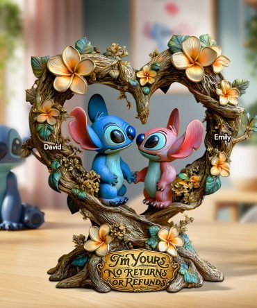 Romantic Alien Couple Acrylic Plaque - Personalized Gifts For Couples 02Tgpu090625