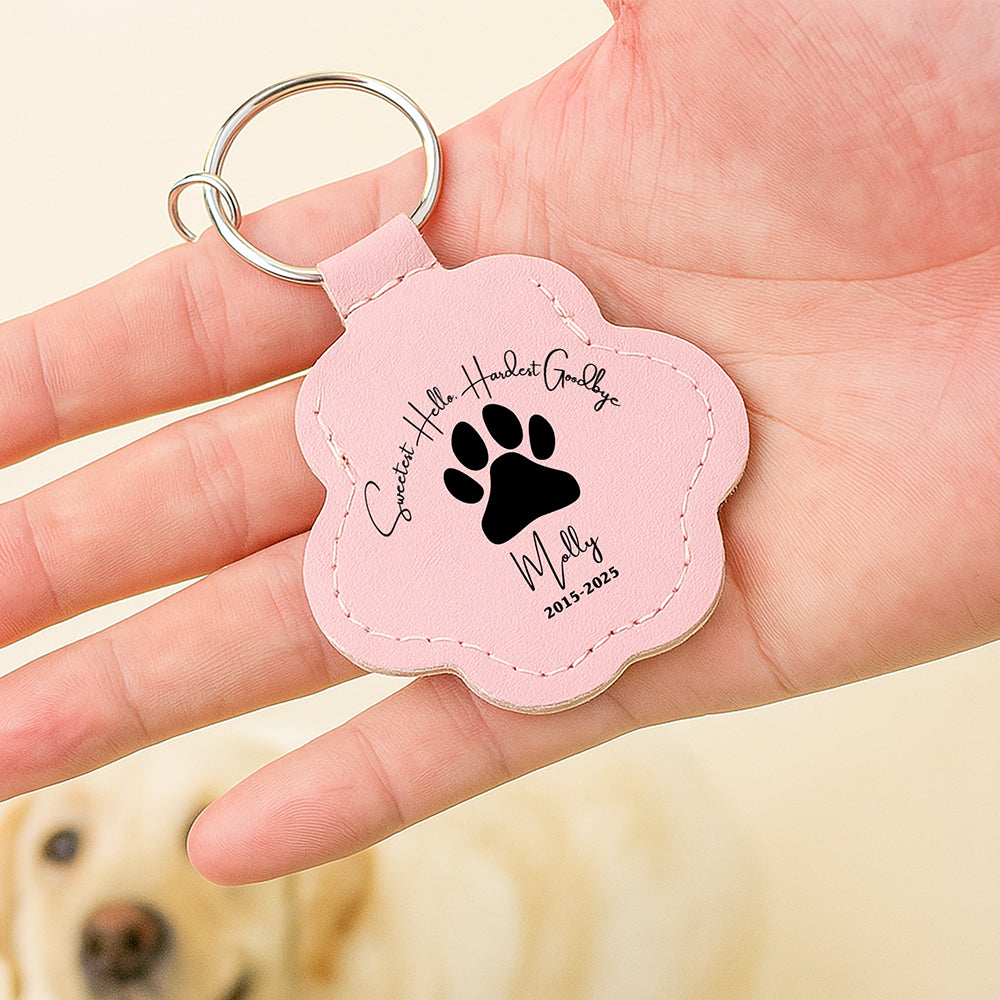 Sweetest Goodbye Pet Hair Storage Keychain - Personalized Memorial Gift For Pet Lovers 04Laqn270825 - Image 3
