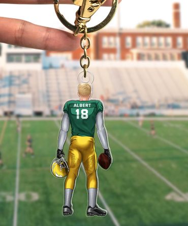Personalized Gifts For Football Player Keychain 02Acqn111224Tm