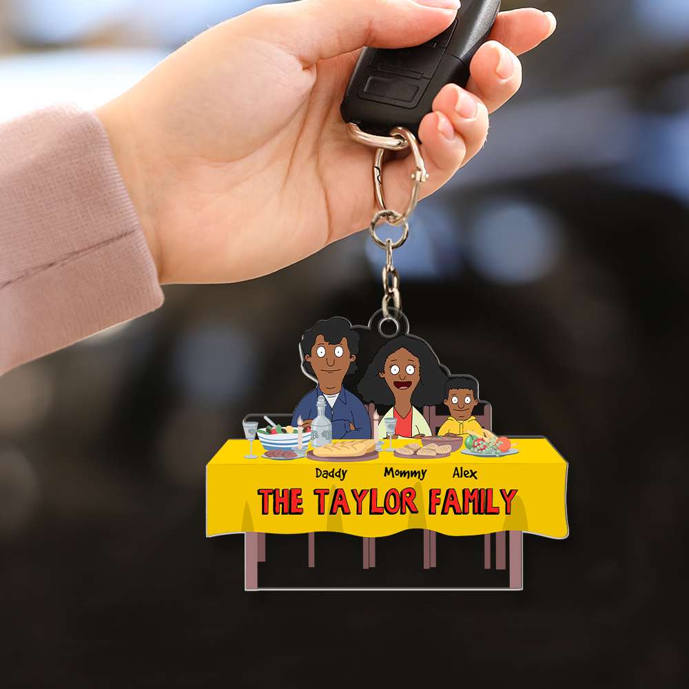 Personalized Gifts For Family Keychain Family Meal 04Ohmh261224Hg - Image 5