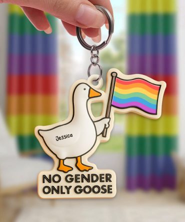 Lgbt Goose Keychain - Personalized Gifts For Lgbt 03Hupu130525