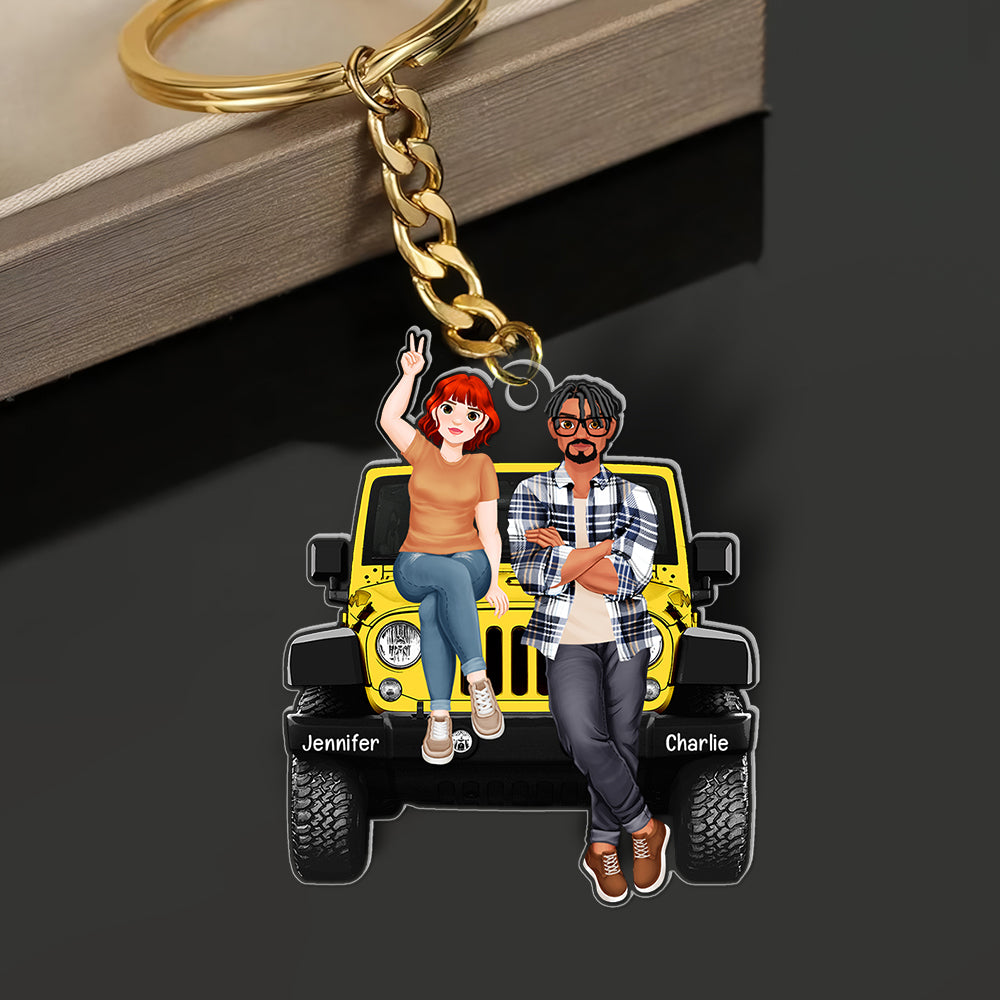 Personalized Gifts For Couple, Off Road Keychain 05Acqn191224Pa - Image 4