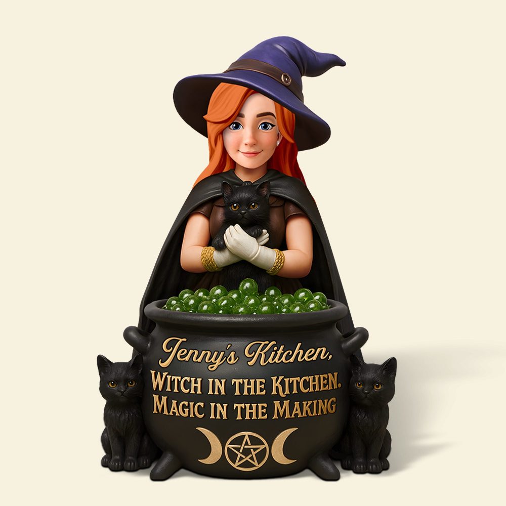 Kitchen Witch Acrylic Plaque - Personalized Gifts For Witches 01Ohpu170625 - Image 5
