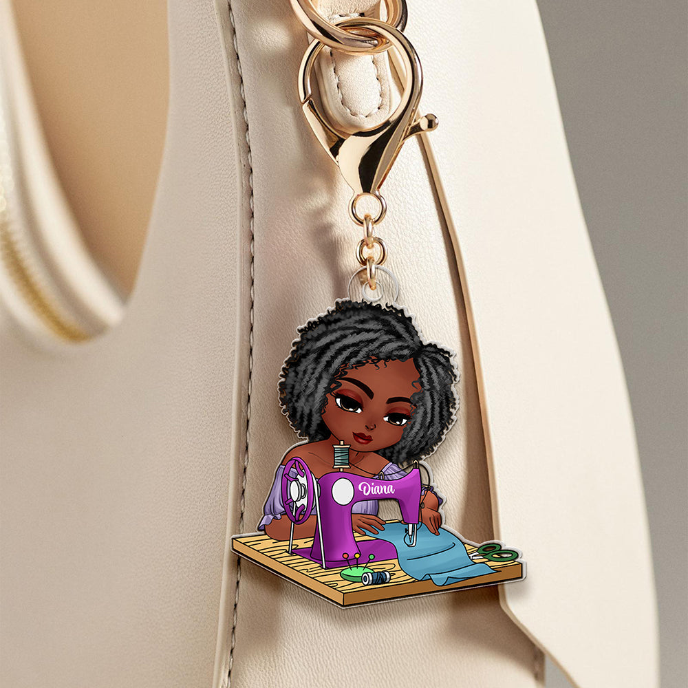 Personalized Gifts For Sewing Lover Keychain 01Qnqn200225 - Image 5