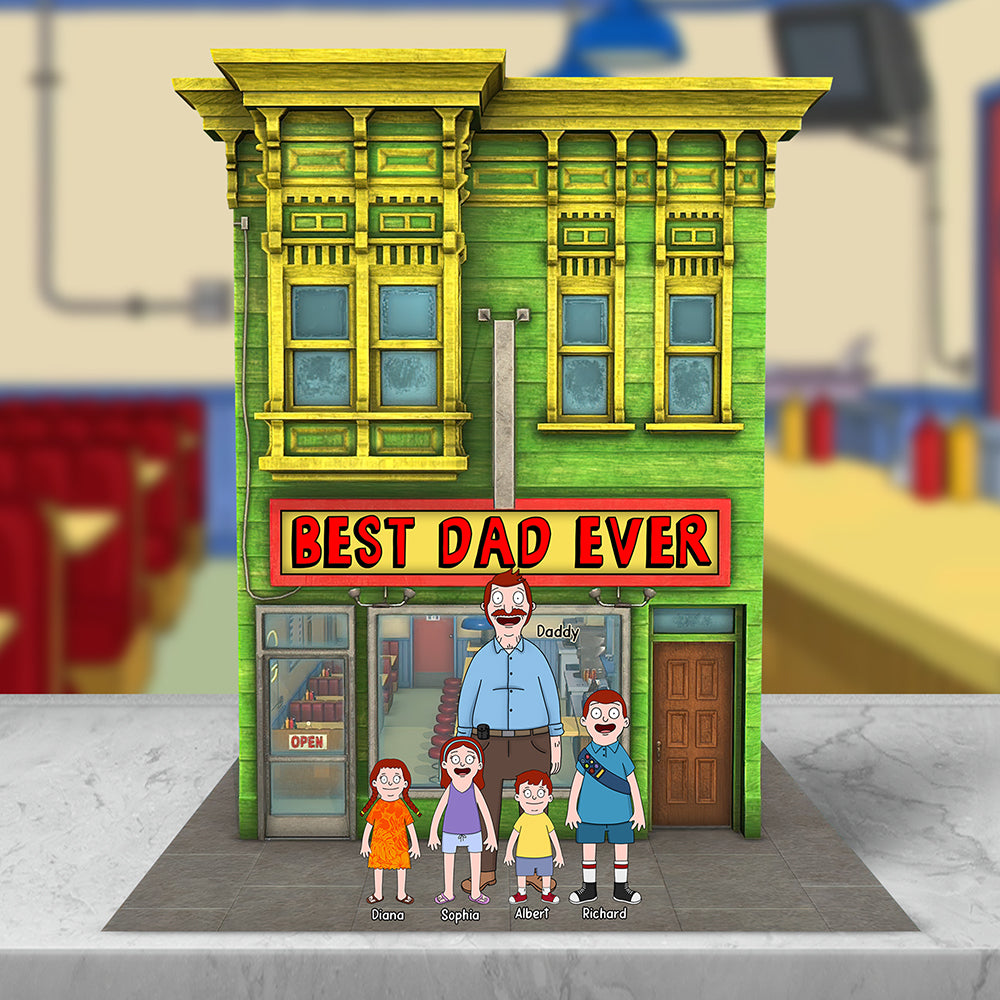 Personalized Gifts For Dad Plaque Best Dad Ever 012Naqn090425Hg