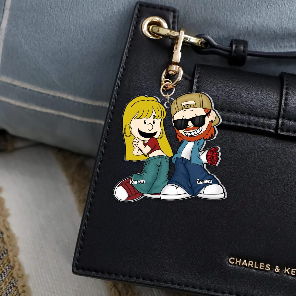 Personalized Gifts For Couple Keychain, Gangsta Love 03Qhpu030125Hg - Image 13