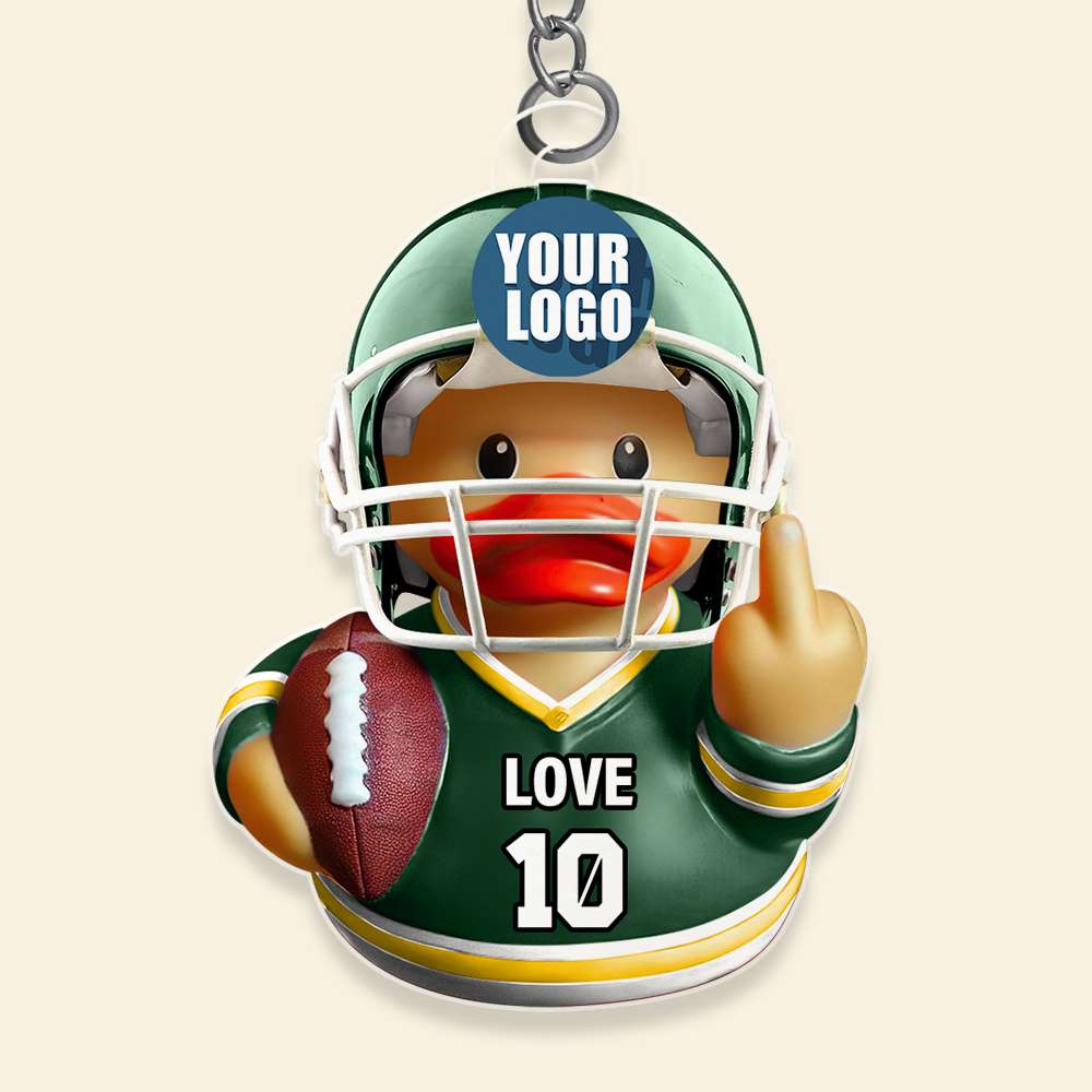 Personalized Gifts For Football Lover Keychain Rubber Duck Football Fans 05Hudt101224 - Image 5