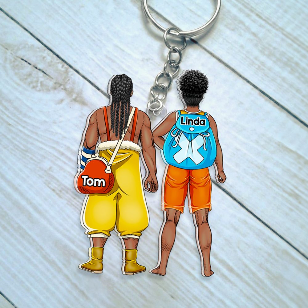 Personalized Gifts For Couple Keychain 02Qhhu090125Pa - Image 4