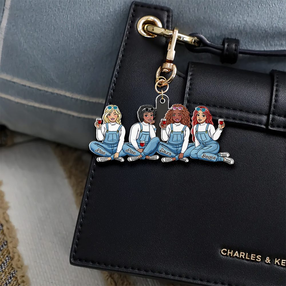 Personalized Gift For Besties Keychain Fashionable Girls 02Qhhu070325Hh - Image 5