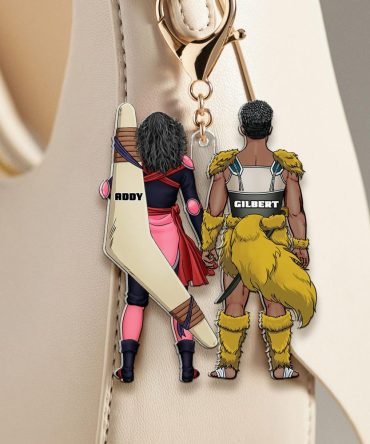 Personalized Gifts For Couple Keychain Anime Couple 06Qhhu130125Pa