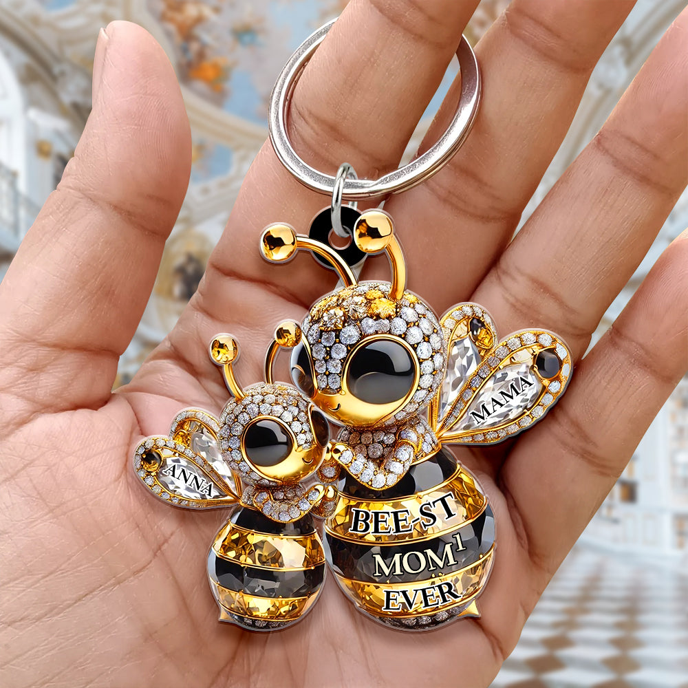 Personalized Gifts For Bee Mom Keychain Bee-St Mom 01Tgdt310325 - Image 4