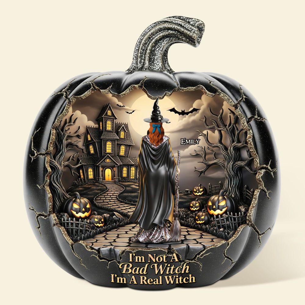 Witch Plaque - Personalized Gifts For Magic Lovers 01Ohpu080725 - Image 4