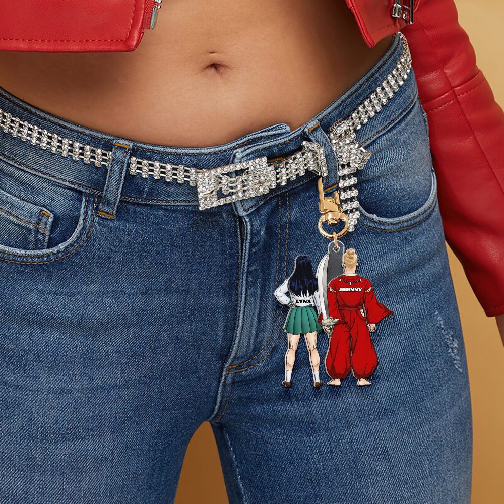 Personalized Gifts For Couple Keychain Anime Couple 06Qhhu130125Pa - Image 6