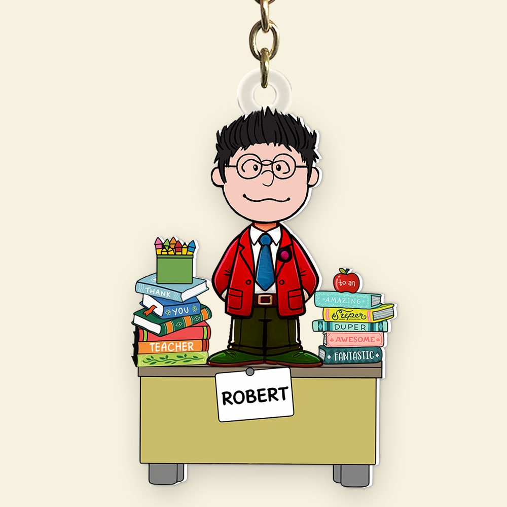 Personalized Gifts For Teacher Keychain 01Ohpu150125 - Image 3