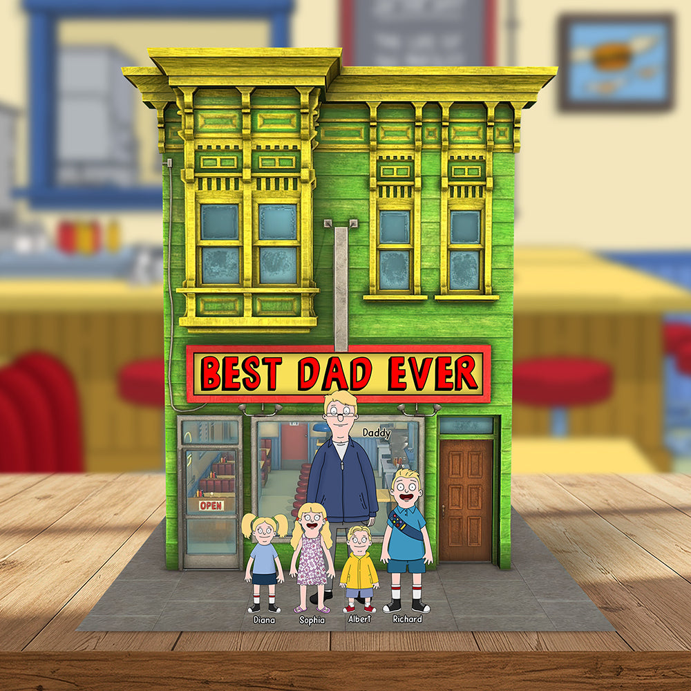 Personalized Gifts For Dad Plaque Best Dad Ever 012Naqn090425Hg - Image 2