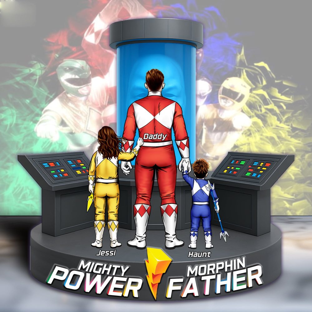 Power Dad Plaque - Personalized Gift For Dad 012Ohlu180425Hh - Image 3
