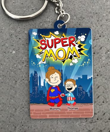 Personalized Gifts For Mom Keychain 03Topu200325Pa Super Mom