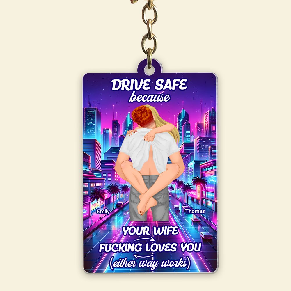 Personalized Gifts For Couple Keychain Drive Safe 02Xqpu301224Hg - Image 4