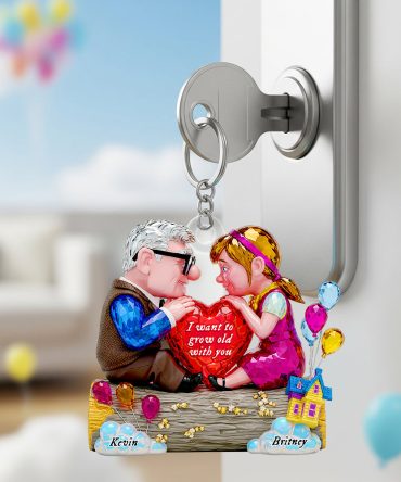 Forever Heart Keychain Personalized Gifts For Couple 02Ohdt290525