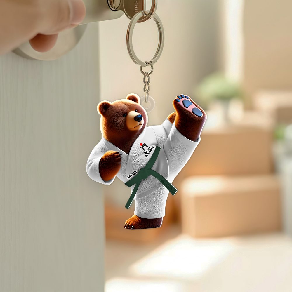 Personalized Gifts For Bigfoot Karate Keychain 03Ohpu040125 - Image 3