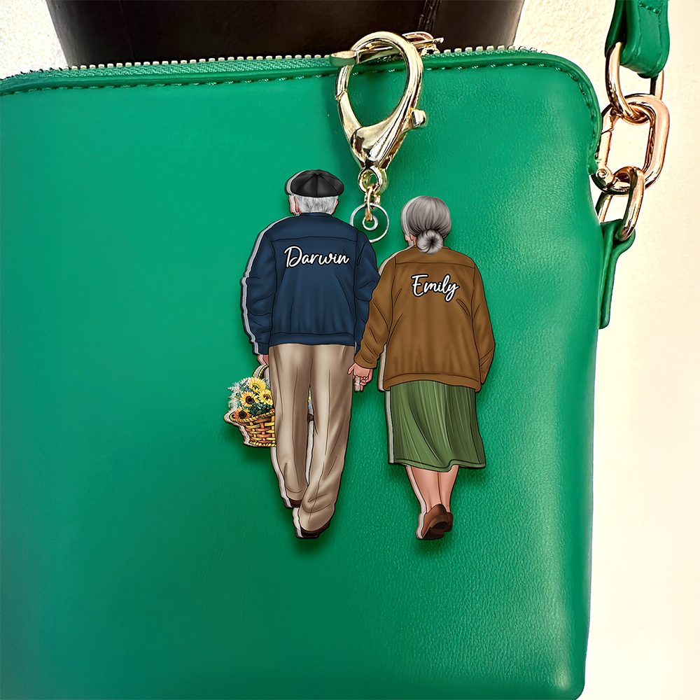 Personalized Gifts For Old Couples Keychain Hand In Hand Couple 08Qhhu150125Tm - Image 4