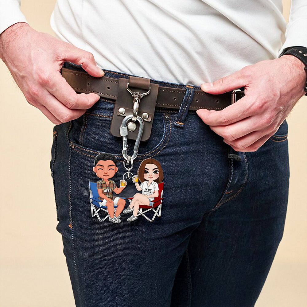 Personalized Gifts For Couple Keychain Drinking Couple 15Qhhu110125Hh - Image 5