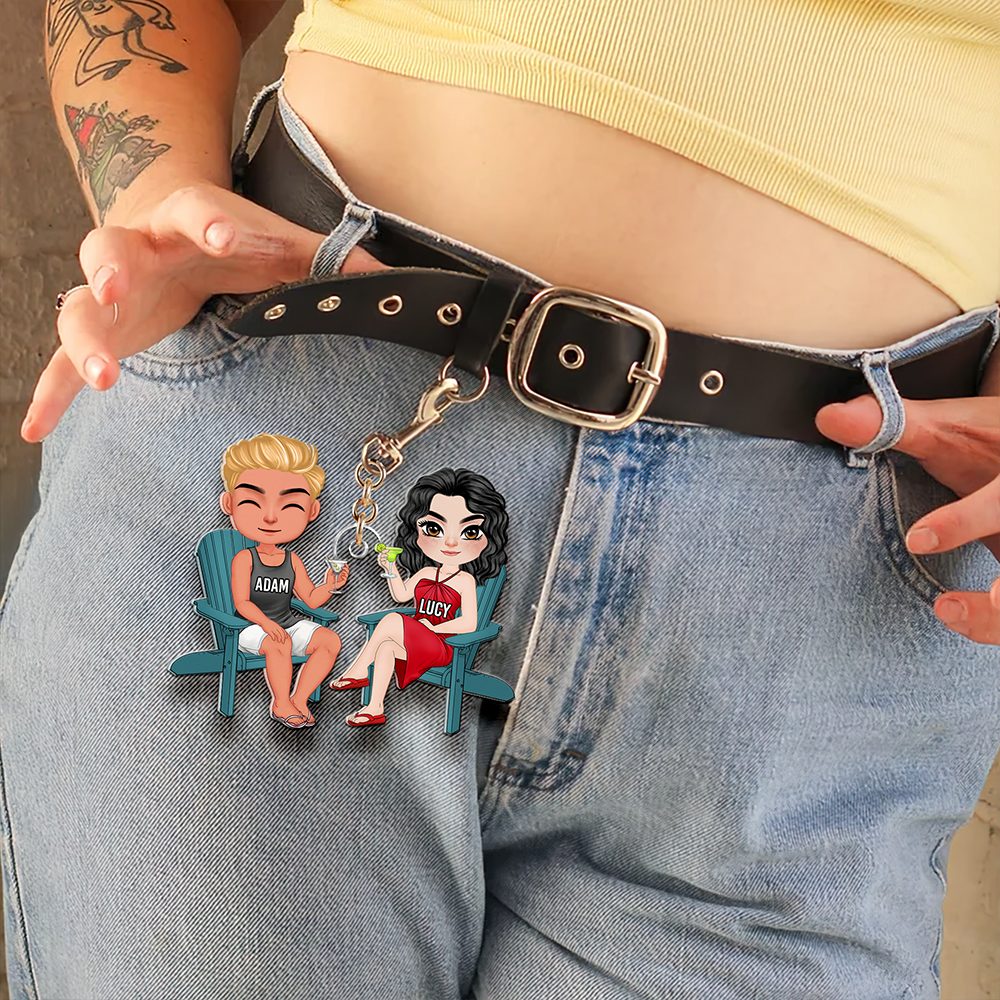 Personalized Gifts For Couple Keychain Drinking Couple 15Qhhu110125Hh - Image 6
