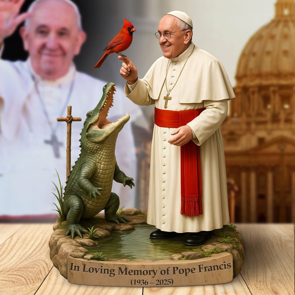 In Loving Memory Of Pope Francis Plaque - Gift For Christian 01Ohti220425 - Image 2