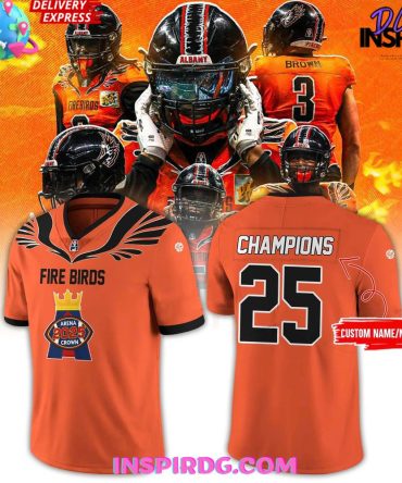 Albany Firebirds 2025 Arena Crown Champions Football Jersey