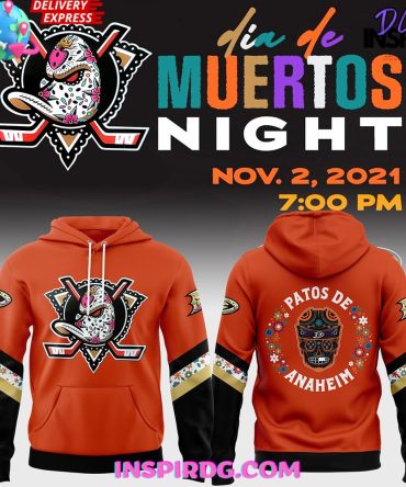 Anaheim Ducks Dia De Los Muertos 2024 Hoodie