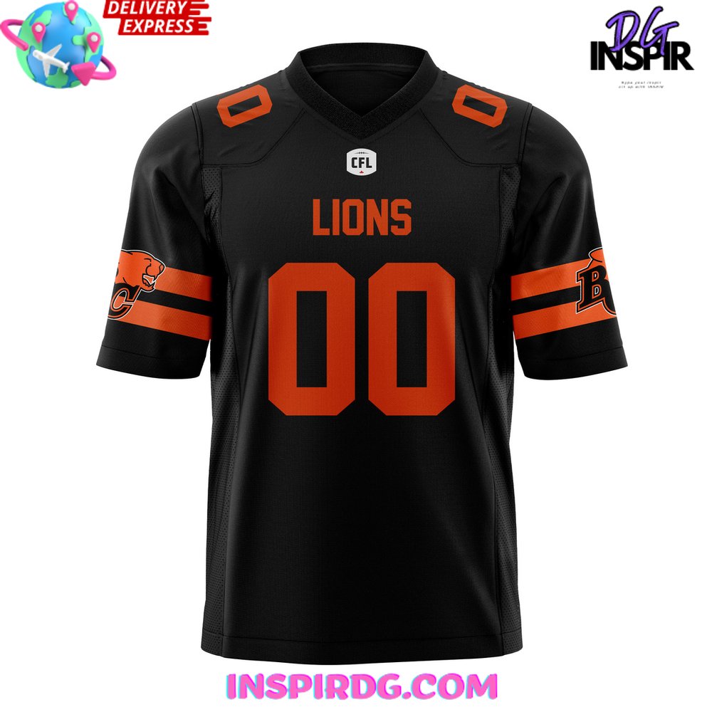 Bc Lions Custom Name Cfl Jersey 2024 - Image 2