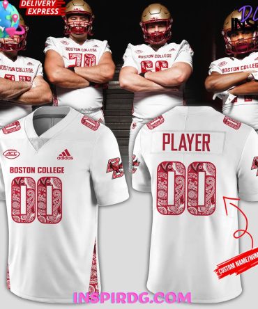 Boston College Red Bandanna Uniform 2024 Football Jersey