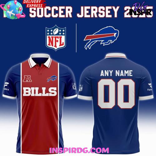 Buffalo Bills Nfl 2025 Custom Name & Number Edition Football Jersey