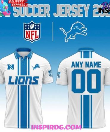 Detroit Lions Nfl 2025 Custom Name & Number Edition Football Jersey