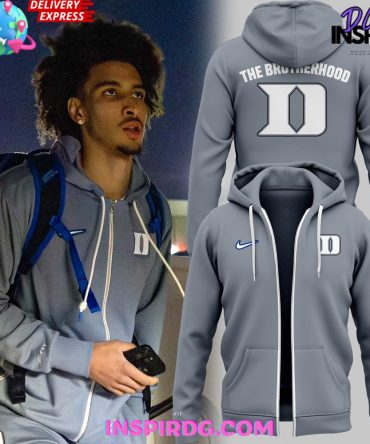 Duke Blue Devils The Brotherhood Special Grey Zip Hoodie