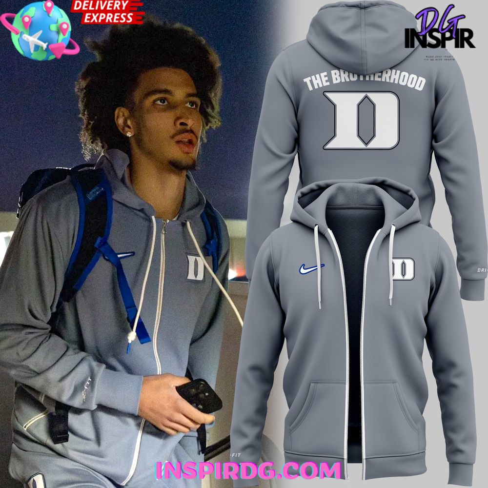 Duke Blue Devils The Brotherhood Special Grey Zip Hoodie