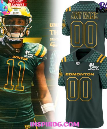 Edmonton Elks New 75Th Anniversary Third Jersey