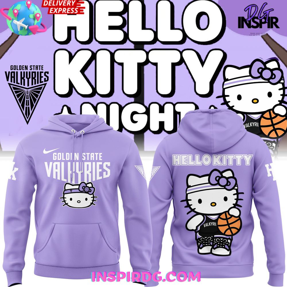 Golden State Valkyries X Hello Kitty Night Special Edition Hoodie