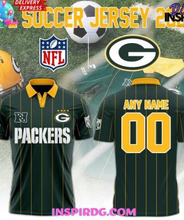 Green Bay Packers Nfl 2025 Custom Name & Number Edition Football Jersey