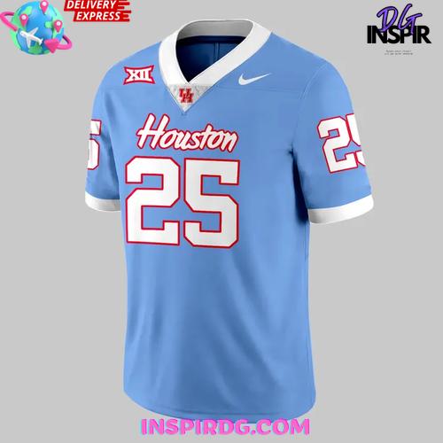 Houston Cougars 2025 Official Blue Edition Football Jersey - Image 2