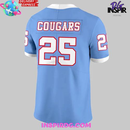 Houston Cougars 2025 Official Blue Edition Football Jersey - Image 3