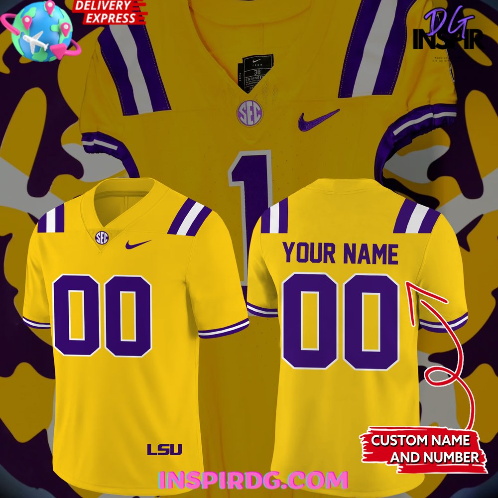 Lsu Tigers Unveils New Gold Alternate Football Jersey
