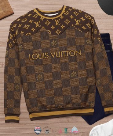 Louis Vuitton Luxury 3D Ugly Christmas Sweater