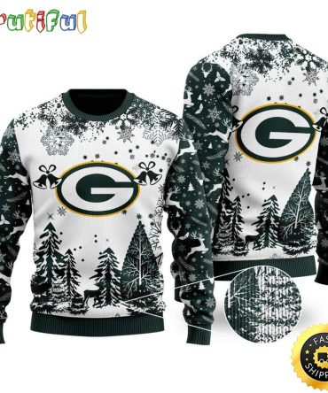 Nfl Green Bay Packers Ugly Christmas Sweater Xmax Tree Chistmas