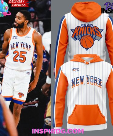 New York Knicks Basketball Pinstripe City Edition Hoodie