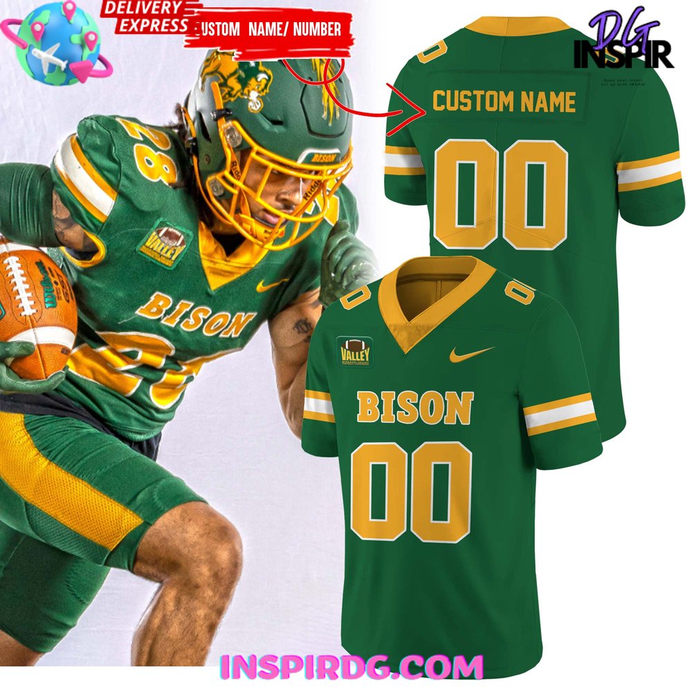 North Dakota State Bison Uniform 2024-25 Football Jersey