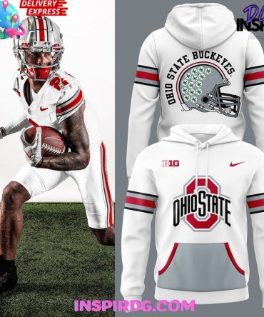 Ohio State Football Icy White 2024 Hoodie