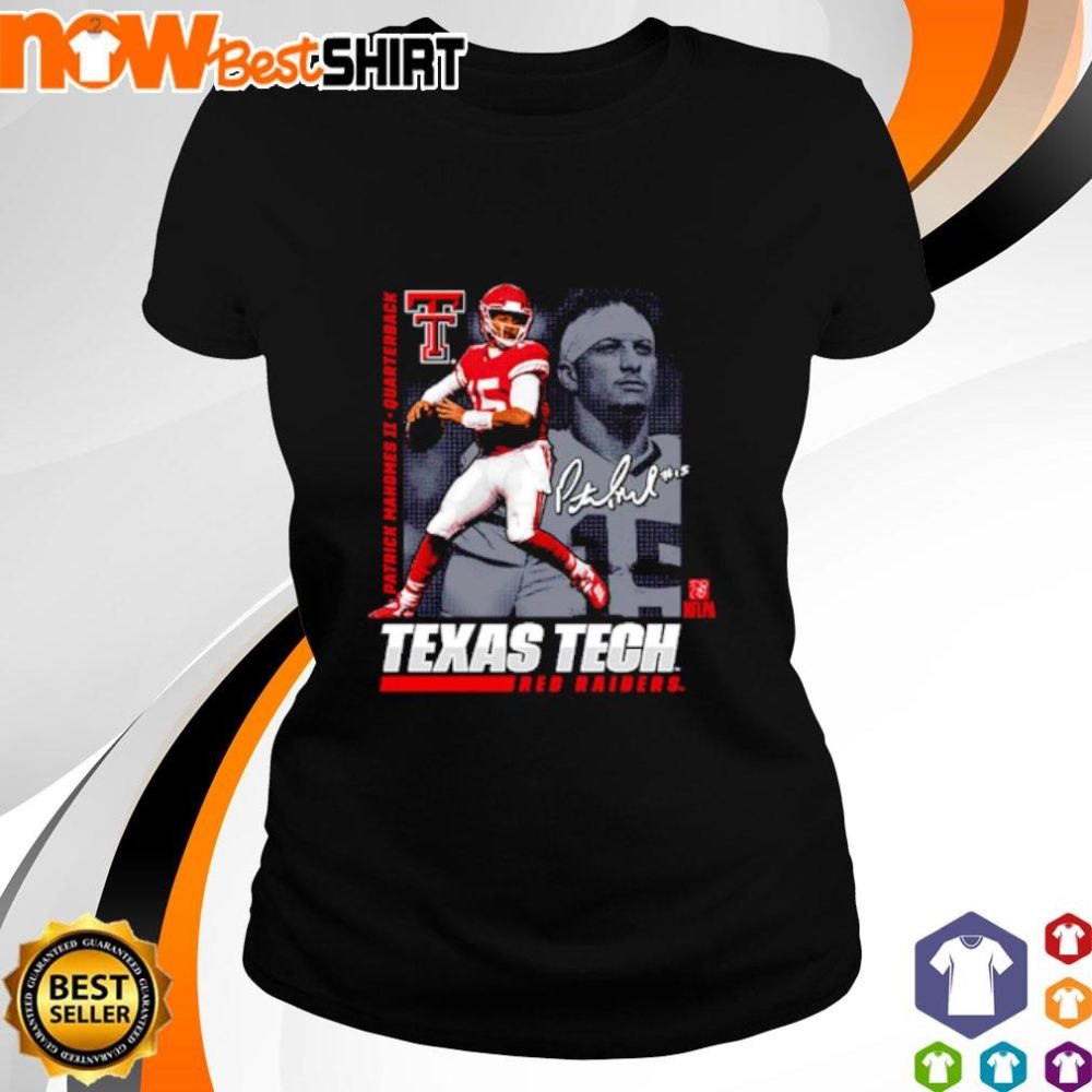 Patrick Mahomes Ii Quarterback Texas Tech Red Raiders Shirt - Image 3